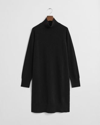GANT Women Knitted Superfine Lambswool Dress (M) BLACK