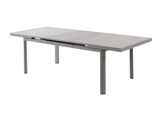 Vente-Unique Mesa de jard&iacute;n extensible de aluminio L.180/240cm - Topo - NAURU de MYLIA