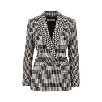 Max Mara Houndstooth double-breasted jacket Woman 40