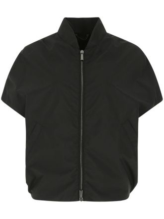 Moorer short-sleeves jacket - women - Polyester/Nylon - 42 - Black
