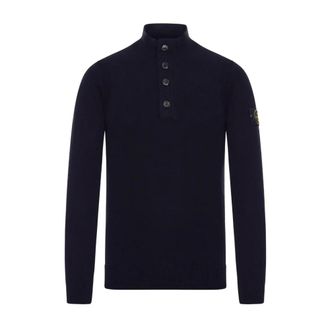 Stone Island Maglia RWS - male - Stone Island - Turtlenecks - Blue - 2XL - Knitwear