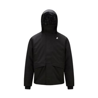 K-Way K-Way, Zip-throughs, male, Black, Size: XL Waterproof Zip-through Sweatshirt