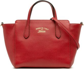 Gucci Borsa a tracolla Swing mini in pelle 2016-2025 - Rosso