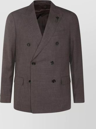Lardini tailored suit double-breasted design
