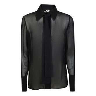 Elisabetta Franchi Shirts, female, Black, Size: L Camicia