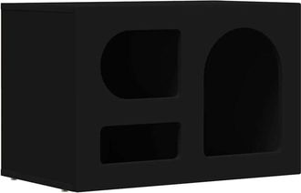 vidaXL Mueble De Tv Negro 60 X 35 X 40 Cm Madera De Ingenier&iacute;a Vidaxl