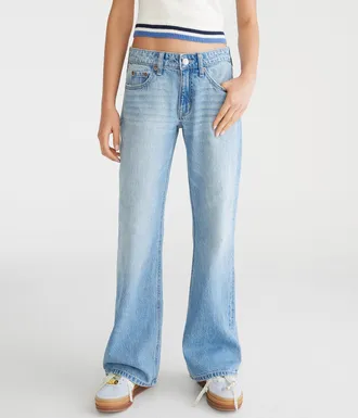 Aéropostale Low-Rise Baggy Flare Jean