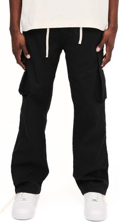 Purple Cotton Cargo Pants in Black at Nordstrom Rack, Size X-Small
