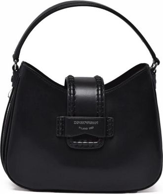 Emporio Armani Tassen, Dames, Zwart, ONE Size, Leer, Hand Bag