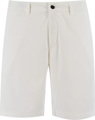 Eleventy Tailored Shorts - Heren - Korte Broeken - Wit - W33 - Katoen - Korte Broeken