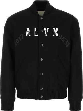 Alyx Zwarte wolmix bomberjack - Heren - Bomber jackets - Zwart - M - Wol - Jassen