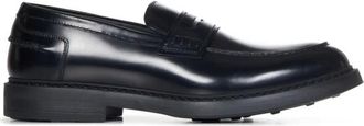 Doucal's Zwarte platte schoenen met Blake-constructie - Heren - Loafers - Zwart - 45 EU - Leer - Schoenen
