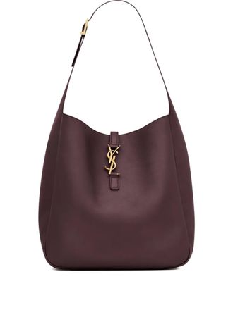 Saint Laurent Le 5 &agrave; 7 slouchy leather shoulder bag - women - Calf Leather - One Size - Red