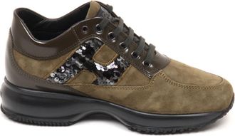 Hogan Interactive Sequin Schoenen - Dames - Sneakers - Groen - 37 1/2 EU - Schoenen
