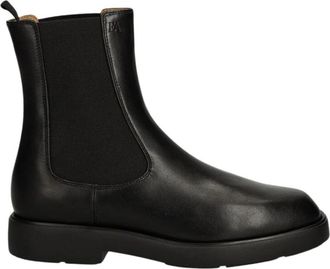 Emporio Armani Leren Chelsea Boot - Dames - Chelseaboots - Zwart - 39 EU - Leer - Schoenen