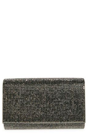 Judith Leiber Fizzy Beaded Clutch in Ebonized Hematite Grey at Nordstrom