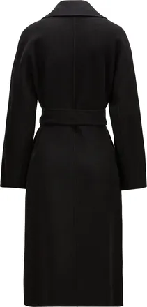 Max Mara Womens Coat Cles Black Virgin Wool
