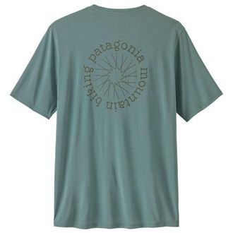 Patagonia Cap Cool Daily Shirt Spoke Stencil Funktionsshirt f&uuml;r Herren | t&uuml;rkis