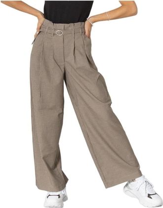 Only Wide Leg Broek Relaxed Fit - Dames - Wijde Broeken - Beige - S L32 - Polyester - Broeken
