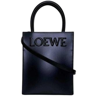 Loewe Pre-owned Tote Bag - Dames - Vintage Shopper - Zwart - ONE Size - Leer - Vintage