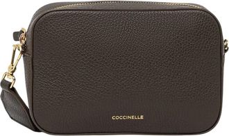 Coccinelle MN5 Tebe - Dames - Schoudertassen - Groen - ONE Size - Leer - Tassen
