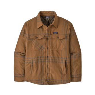 Patagonia Light Jackets, male, Brown, Size: XL Lightweight Insulated Fjord Flannel Shirt