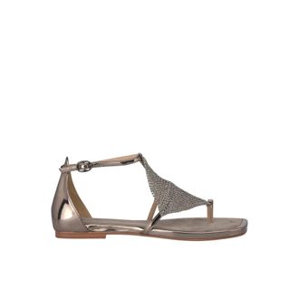 Alma En Pena Flat Sandals, female, Yellow, 4 UK, Sandal flat mesh rhinestones