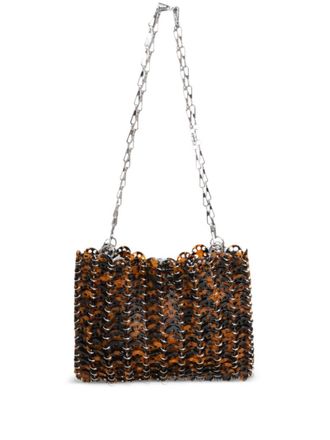 Paco Rabanne acetate shoulder bag - women - Acetate - One Size - Brown