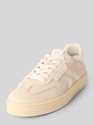 Tamaris Tamaris Low Top Sneaker aus Rindsleder-Textile-Mix in Offwhite, Gr&ouml;&szlig;e 36