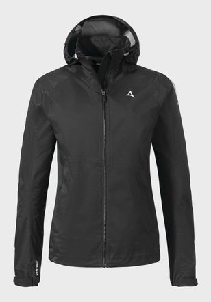 Sch&ouml;ffel Outdoorjacke SCH&Ouml;FFEL 2.5L Jacket Tarvis L, Damen, Gr. 38, schwarz (9990, schwarz), Oberstoff: 100% Polyester, regular fit, hoch geschlossener Ausschn
