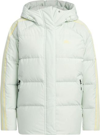 adidas (WMNS) adidas 3-Stripes Puffy Down Jacket Asia Sizing Green HN2084