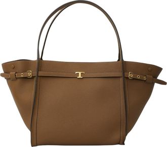 Tod's Brown T Signature Medium Tote