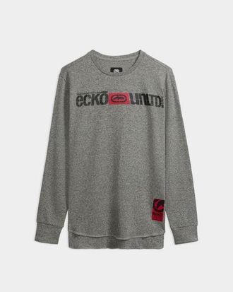 Ecko Legacy Thermal Long Sleeve Shirt in Grey Marled at Nordstrom, Size Medium L