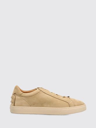 Tod's Suede Leather Slip-On Sneakers with Heel Gommini