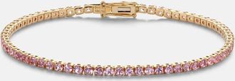 Shay Jewelry Mini 18kt gold (750/1000) tennis bracelet with sapphires