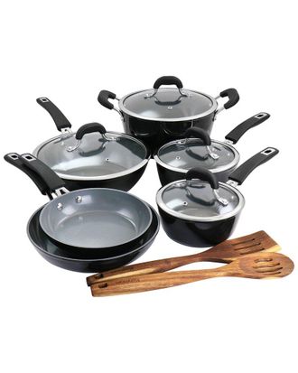 Kenmore 12Pc Ceramic Coated Aluminum Cookware Set