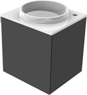 Emco Evo 450 Lavabo Para Invitados, Negro, 450x450x508mm, - Emco