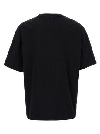 Maison Kitsun&eacute; Logo-Embroidered Cotton T-Shirt - Black