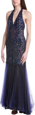 Tadashi Shoji Embellished Sleeveless Maxi Dress