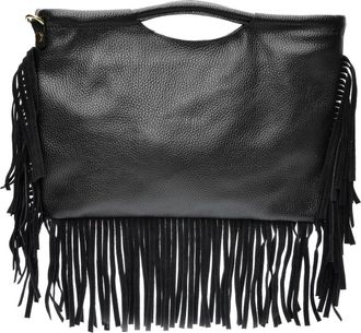 Isabella Rhea Zwart Rundleer Tas