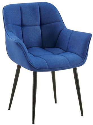 Clp Clp - Silla De Comedor Roseville En Tela O Polipiel Azul Tela