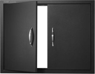 OEM Grill-zugangst&uuml;r, 788x610x46 Mm, Doppelte Au&szlig;enk&uuml;chent&uuml;r, Fl&auml;chenb&uuml;ndig Montierte Kaltplattent&uuml;r, Vertikale Wandt&uuml;r Mit Griffen, F&uuml;r Grillinsel Grills