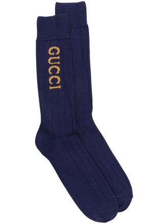 Gucci Calzini con logo - Blu