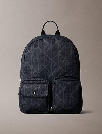 Calvin Klein Compacte nylon rugzak met print en logo embleem