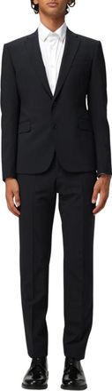 Emporio Armani Tweedelig pak - Heren - Business pakken - Blauw - 2XL - Tweed - Kostuums