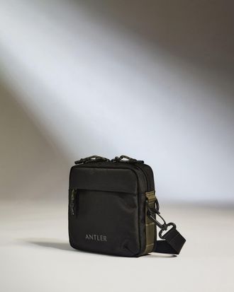 Antler Discovery Crossbody Bag In Carbon Black
