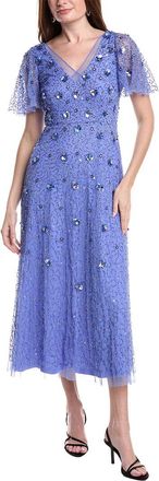 Adrianna Papell Short Sleeve Midi Dress