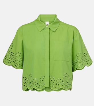 SIMKHAI Keyla broderie anglaise top