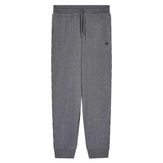 Emporio Armani EA7 Heren Fleece Relaxed Fit Joggers (Grijze Melange)