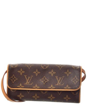 Louis Vuitton Brown Monogram Canvas Pochette Twin Pm (Authentic Pre-Loved)